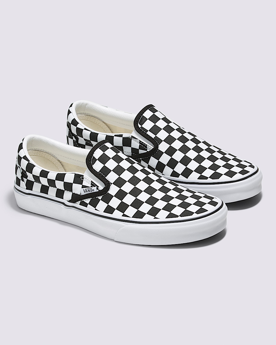customs classic slip-on checkerboard wide shoe