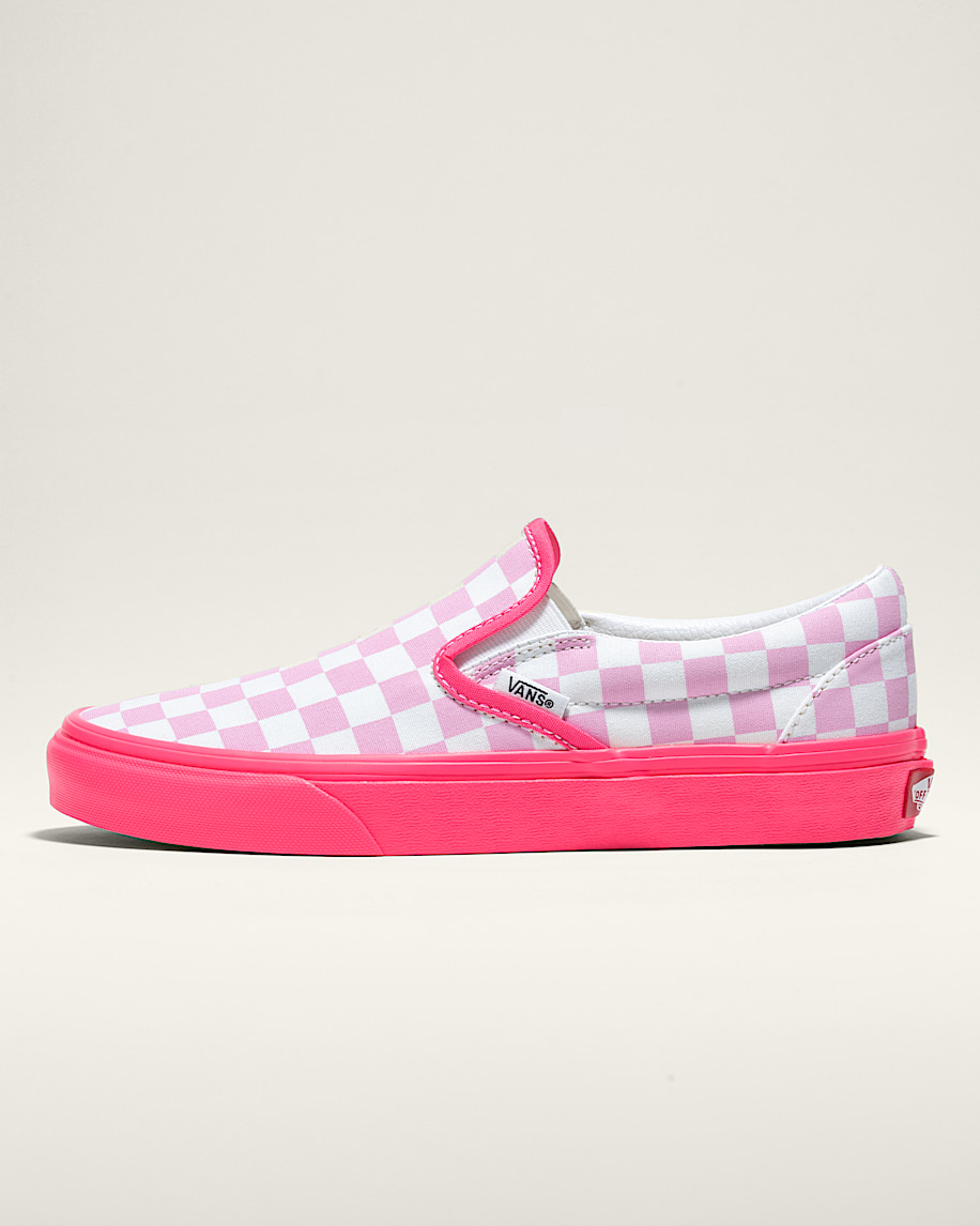 customs classic slip-on checkerboard wide shoe