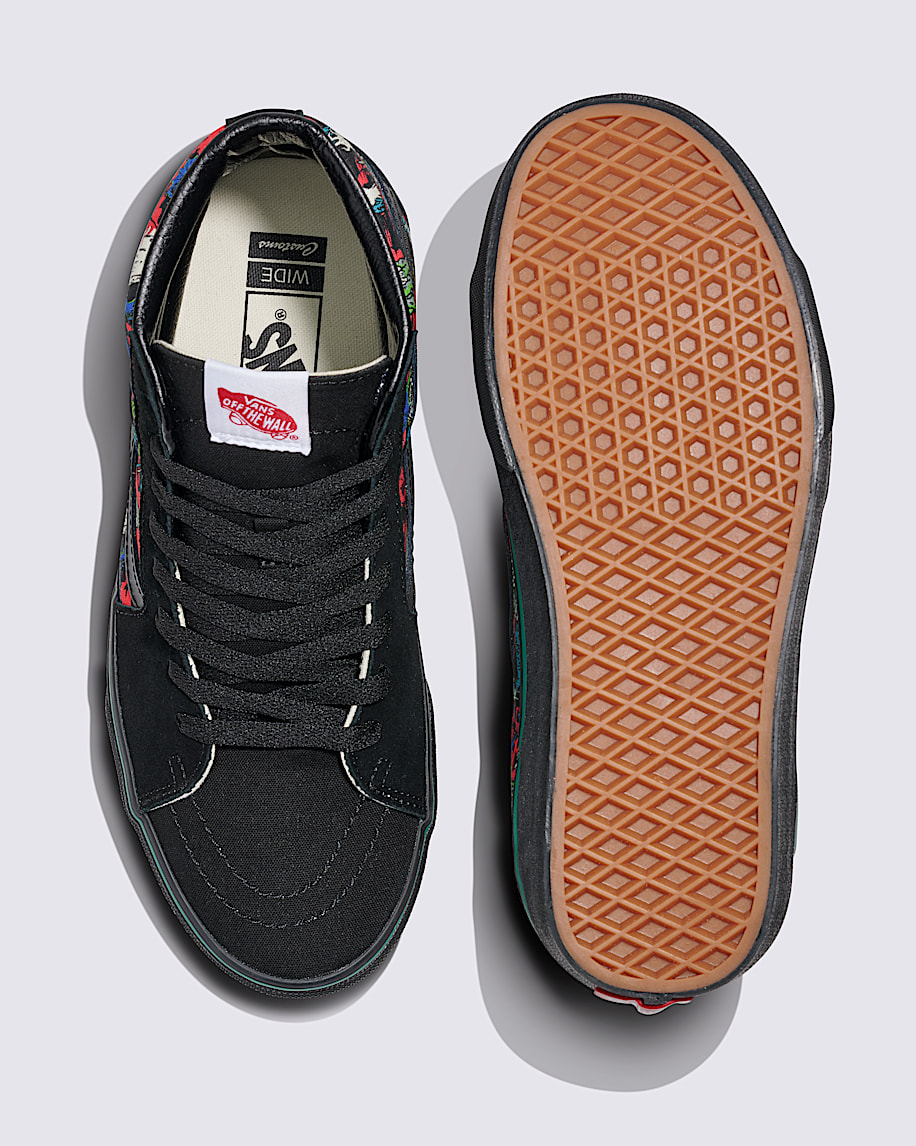 customs sk8-hi wide halloween shoe