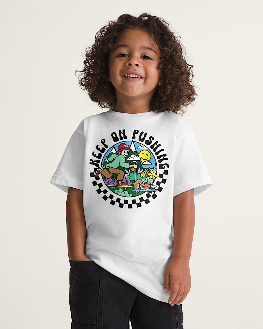 little kids keep on pushing t-shirt