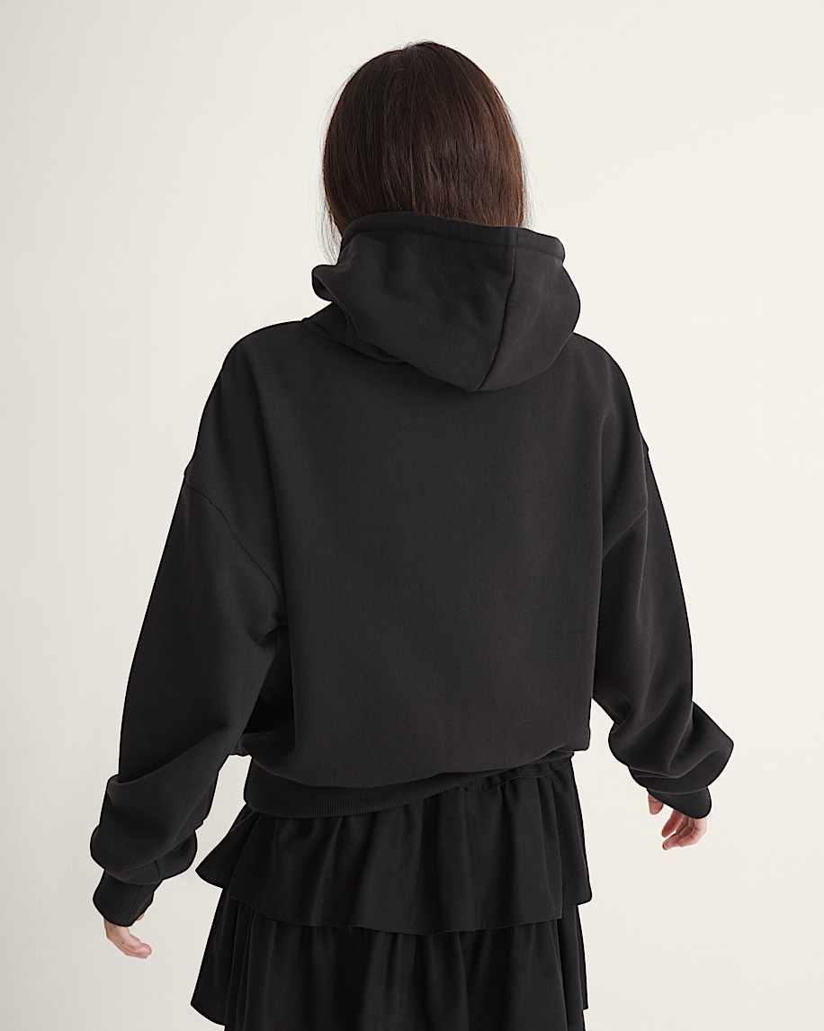 laced up retro pullover hoodie