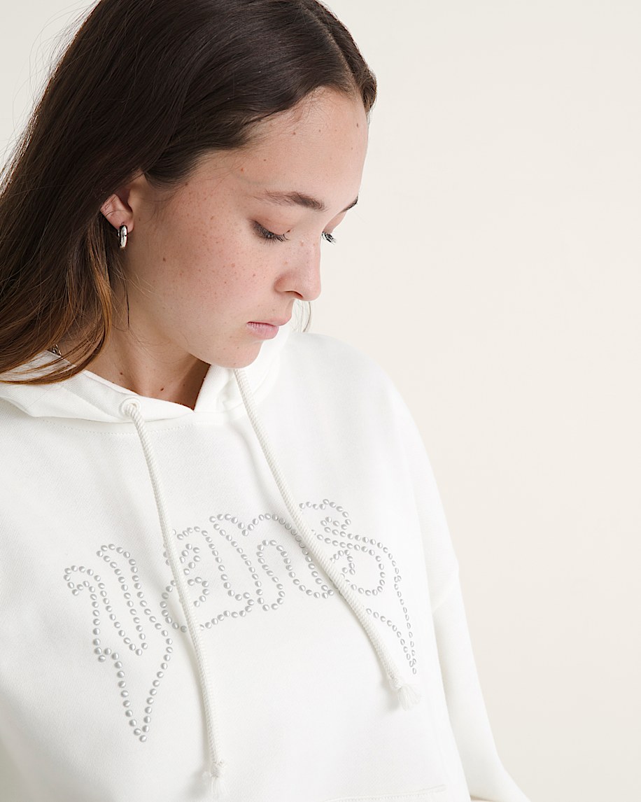 pearls logo retro pullover sweatshirt