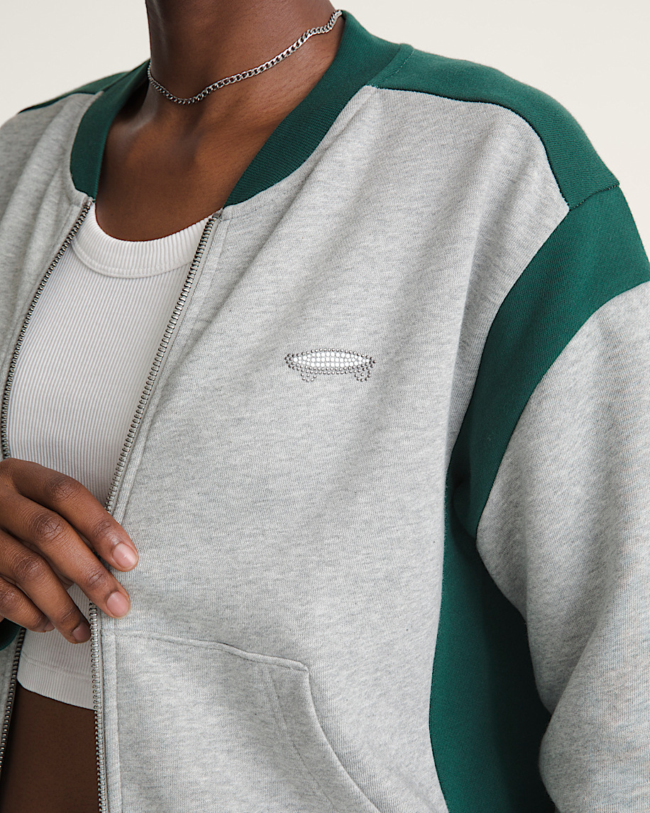 rookie track zip sweatshirt