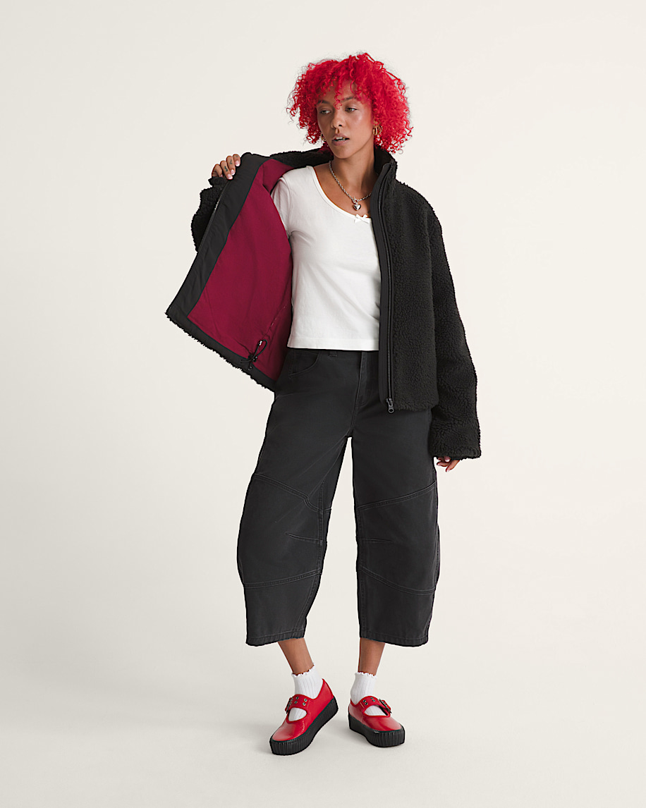 misty fog high pile jacket