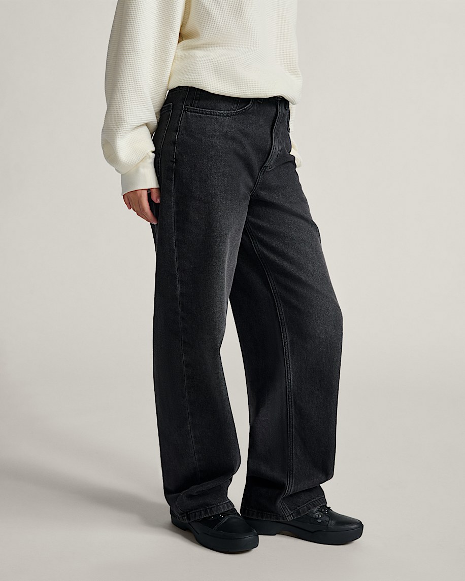 sirelle 5 pocket denim puddle pants