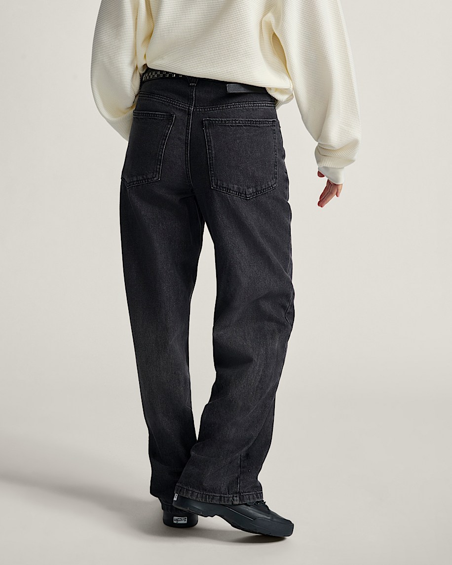sirelle 5 pocket denim puddle pants