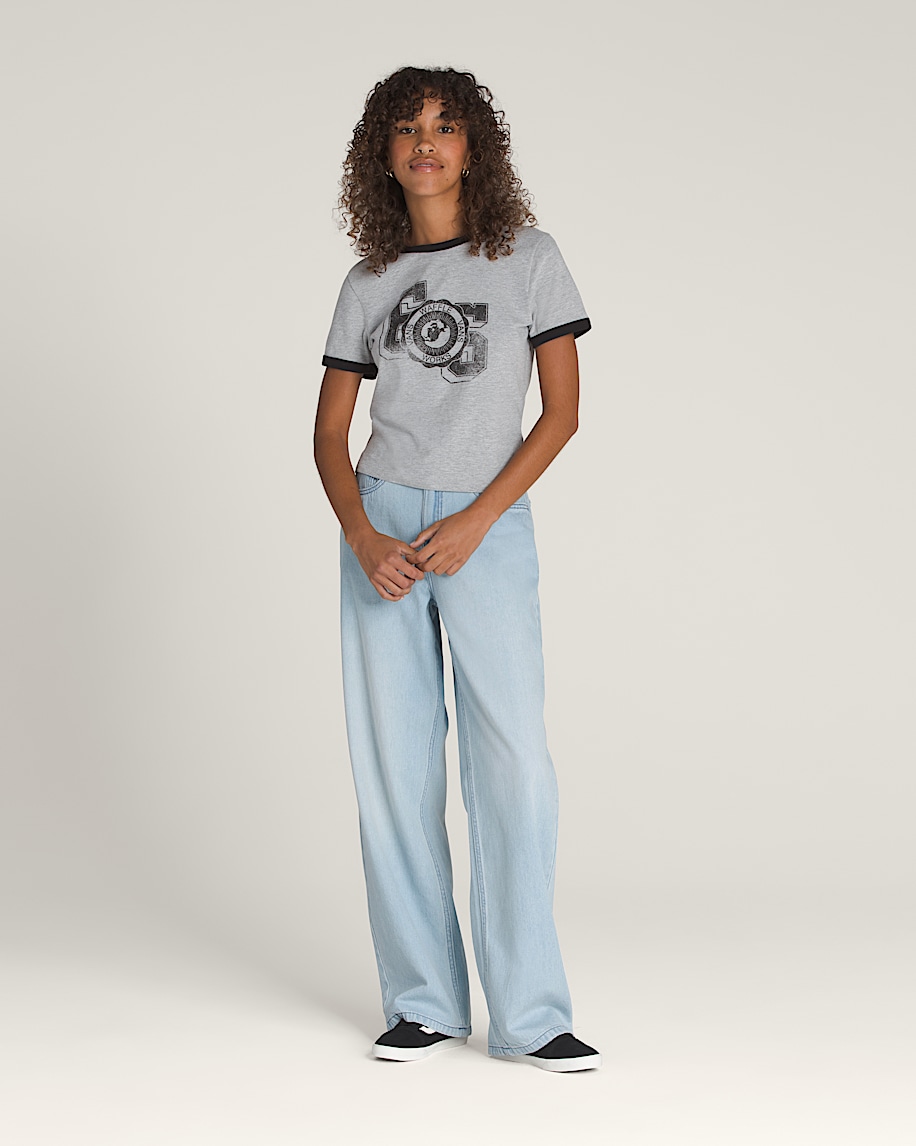 sirelle 5 pocket denim puddle pants