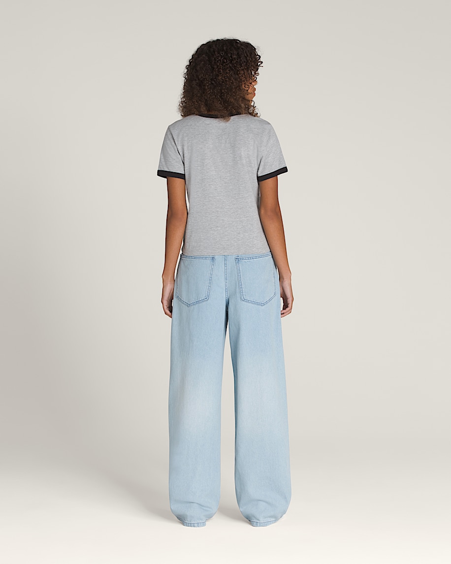 sirelle 5 pocket denim puddle pants