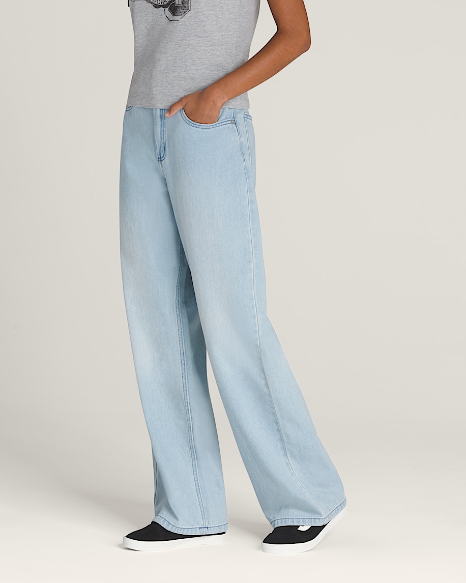 sirelle 5 pocket denim puddle pants