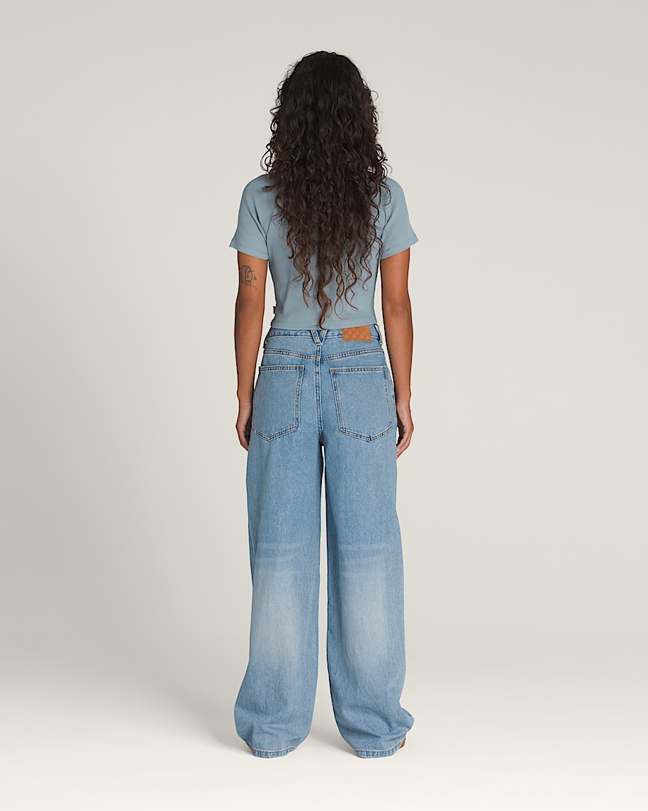 sirelle 5 pocket denim puddle pants