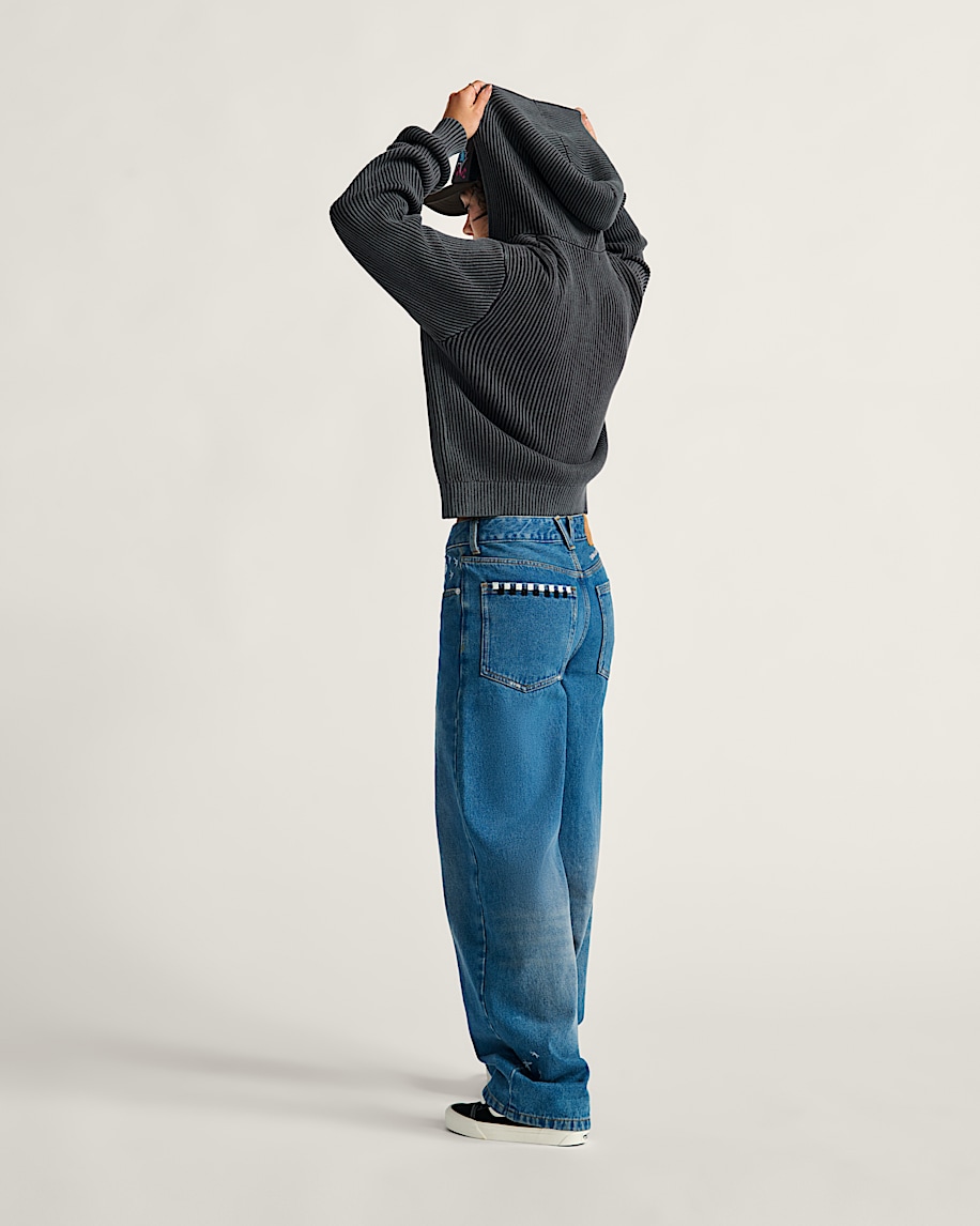 sirelle embroidered denim pants