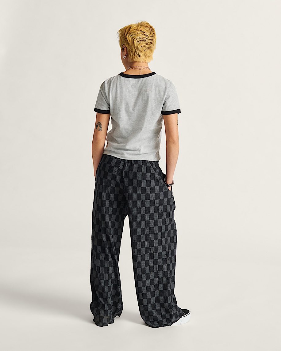 wren checkerboard pants