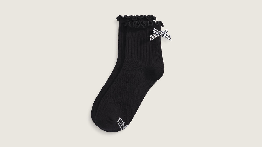 bow back crew socks