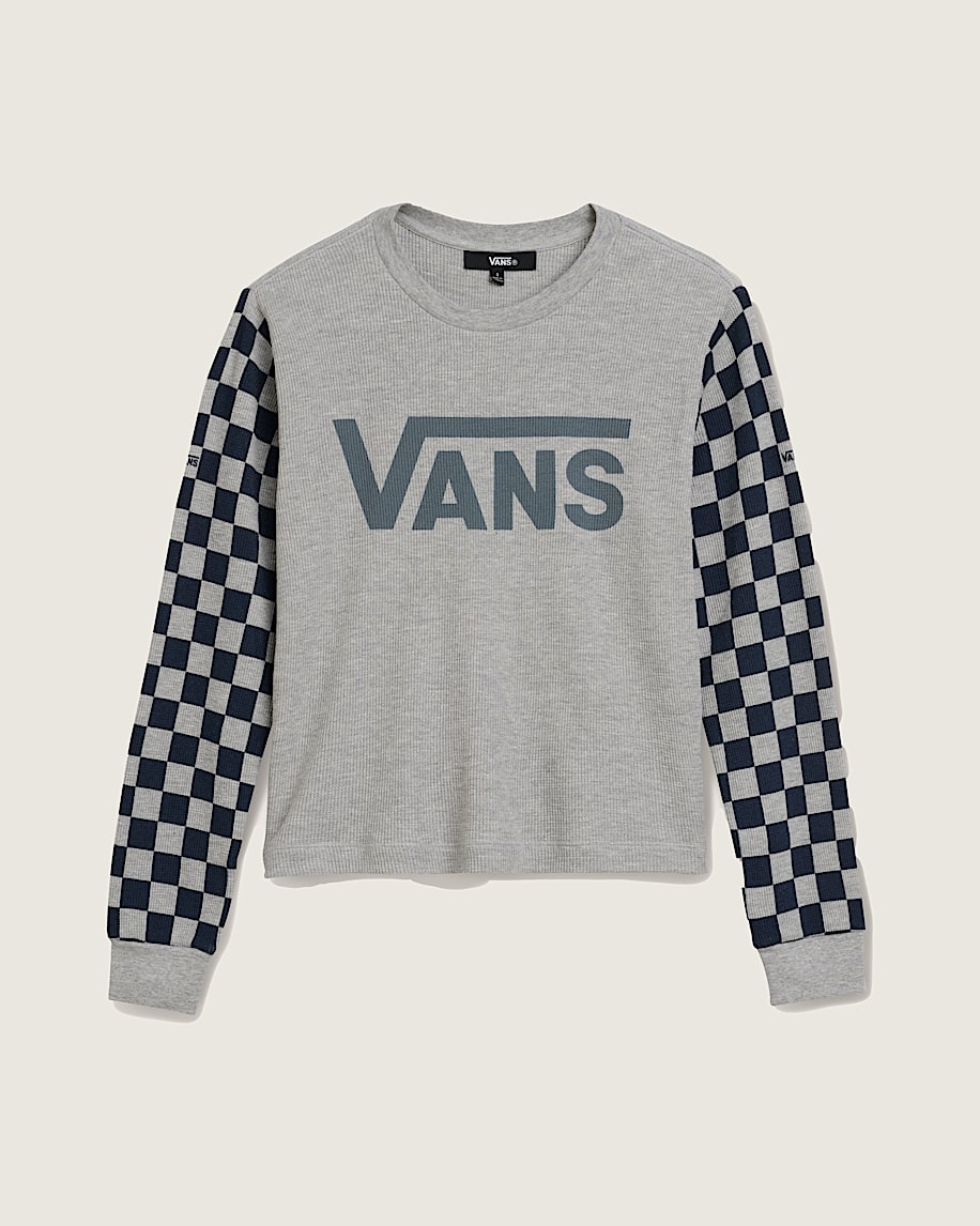 checkerboard long sleeve shirt