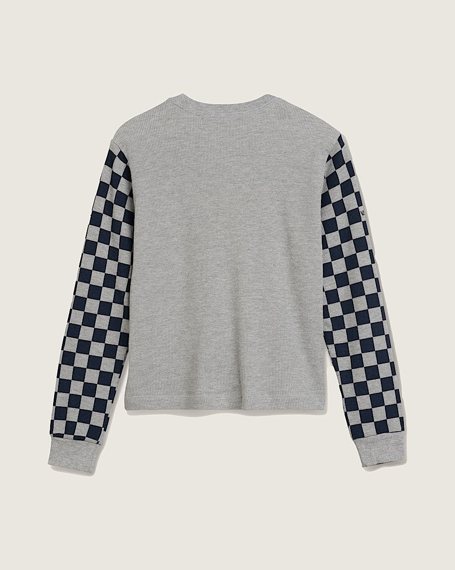 checkerboard long sleeve shirt