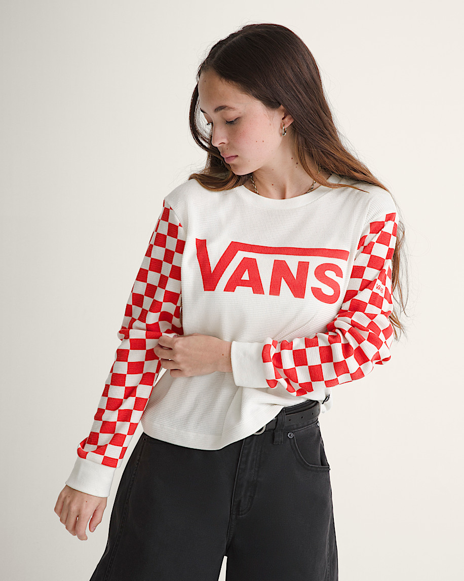 checkerboard long sleeve shirt