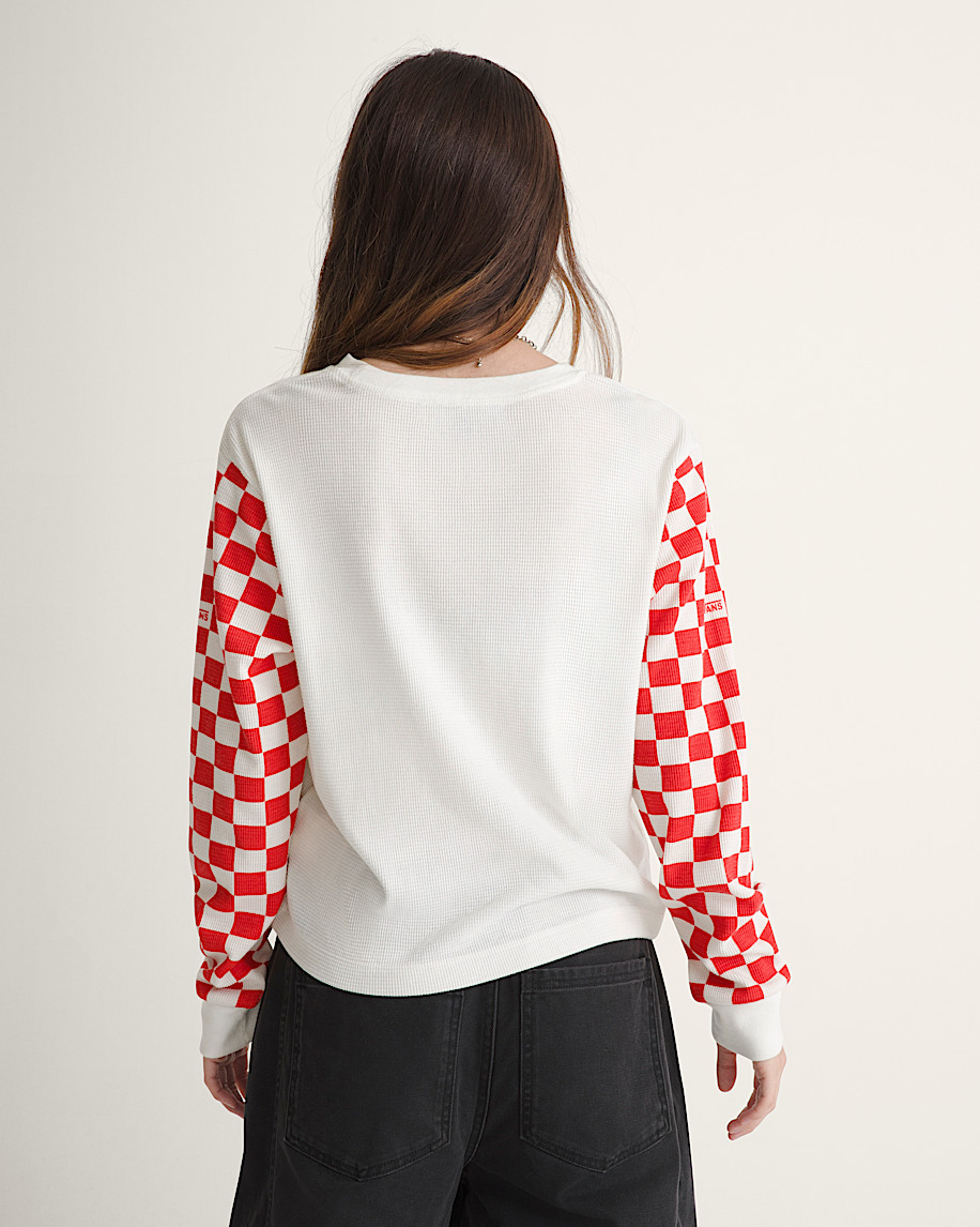 checkerboard long sleeve shirt